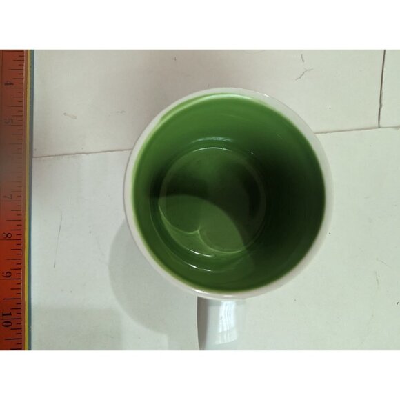 Enesco Wild About Words Retriever dog  Mug 14 OZ Dominique Vari  white green - Picture 9 of 9